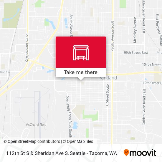 112th St S & Sheridan Ave S map