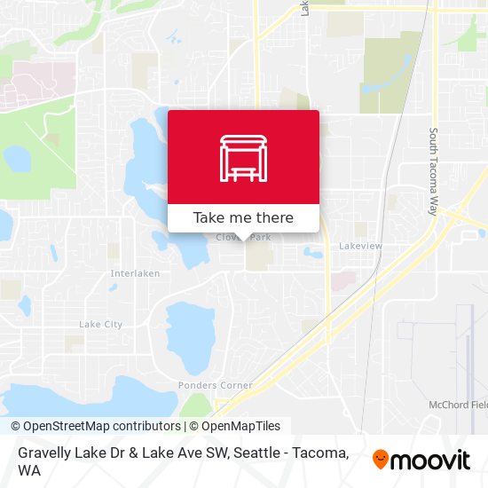 Mapa de Gravelly Lake Dr & Lake Ave SW