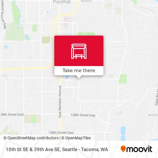 10th St SE & 39th Ave SE map