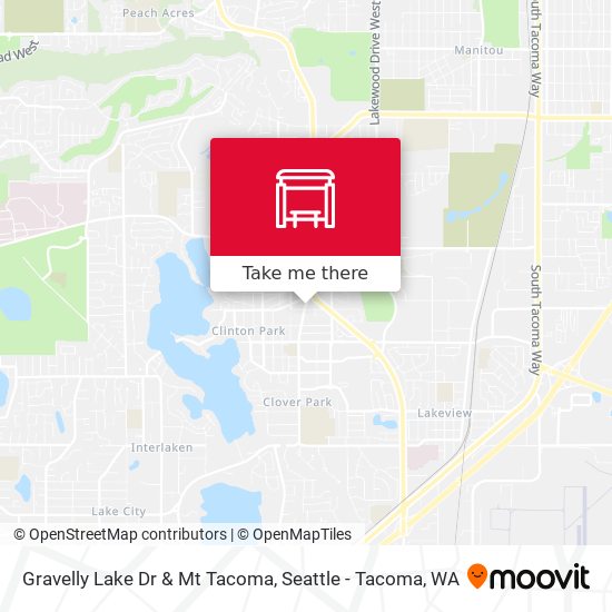 Mapa de Gravelly Lake Dr & Mt Tacoma