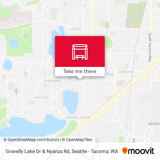 Mapa de Gravelly Lake Dr & Nyanza Rd