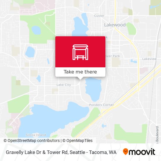 Gravelly Lake Dr & Tower Rd map