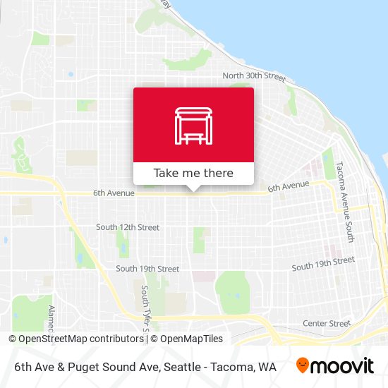 6th Ave & Puget Sound Ave map