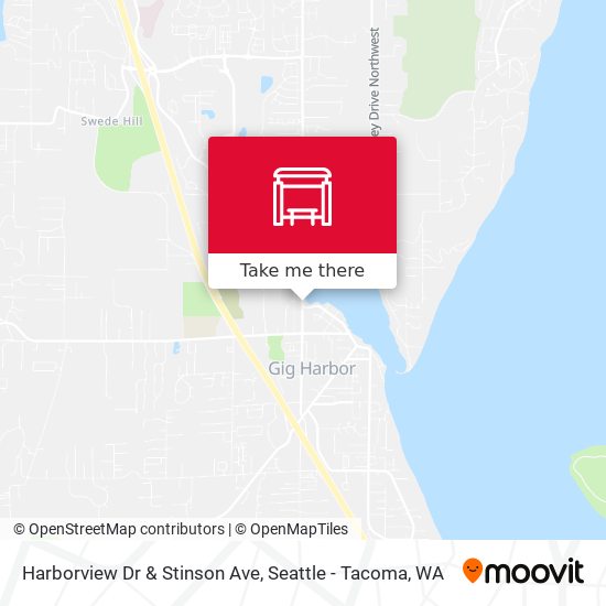 Harborview Dr & Stinson Ave map