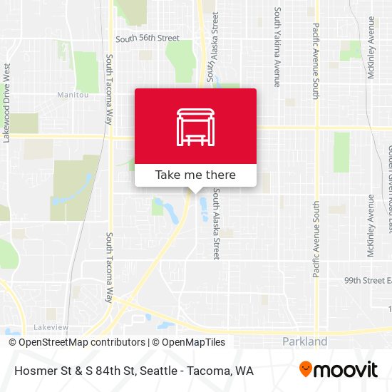 Hosmer St & S 84th St map