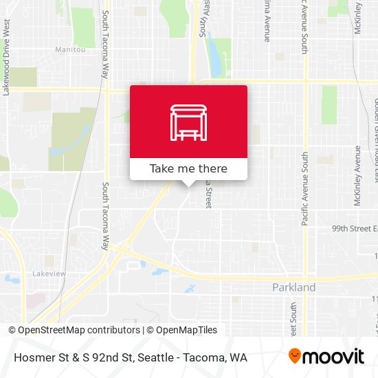 Hosmer St & S 92nd St map