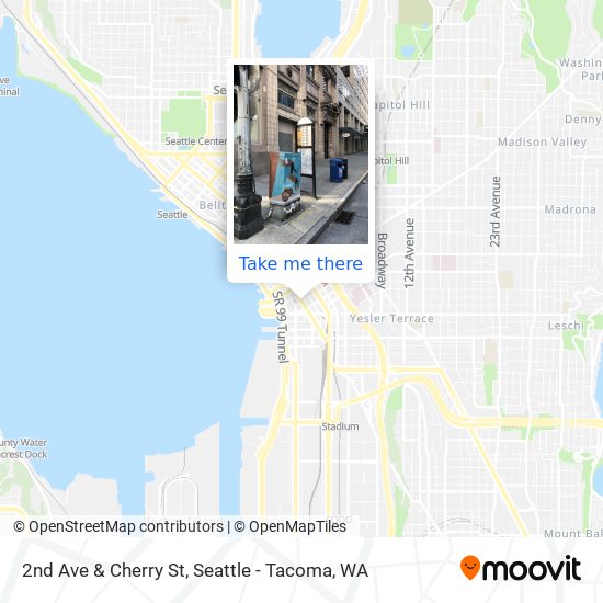 2nd Ave & Cherry St map