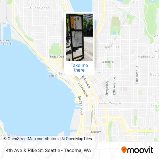 Mapa de 4th Ave & Pike St
