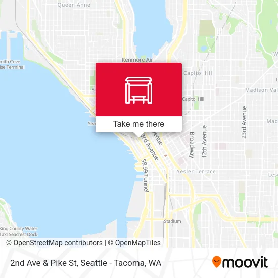Mapa de 2nd Ave & Pike St