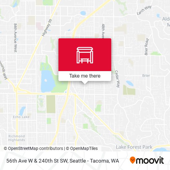56th Ave W & 240th St SW map