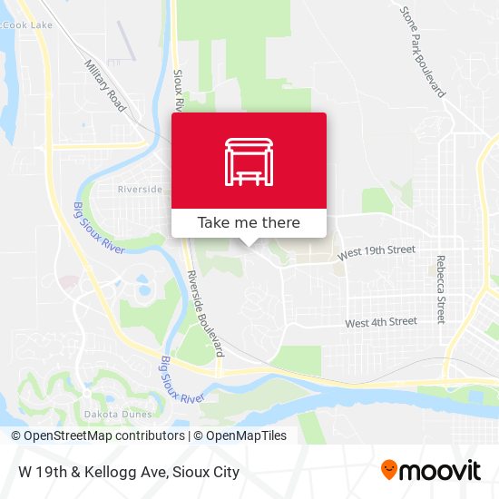 W 19th & Kellogg Ave map