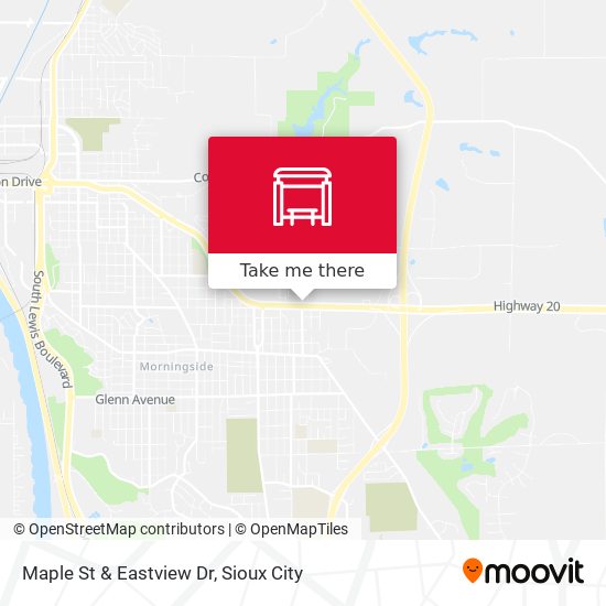 Maple St & Eastview Dr map