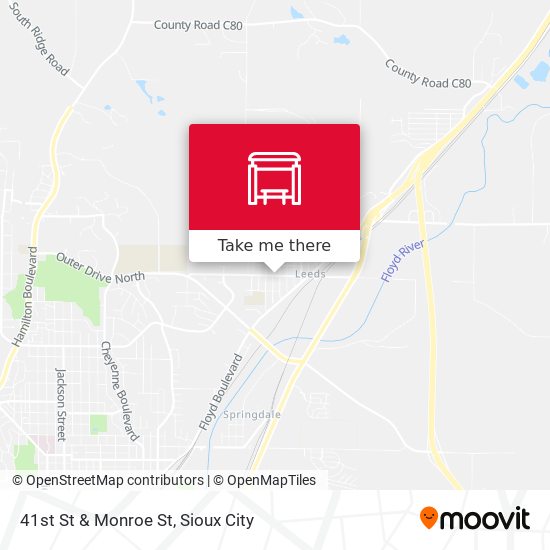 41st St & Monroe St map