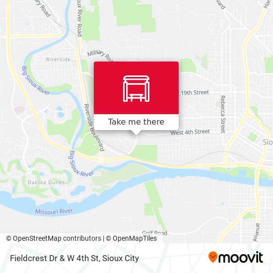 Fieldcrest Dr & W 4th St map