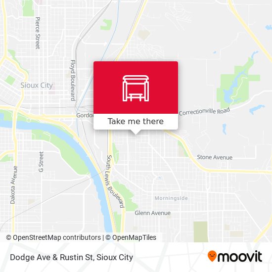 Dodge Ave & Rustin St map