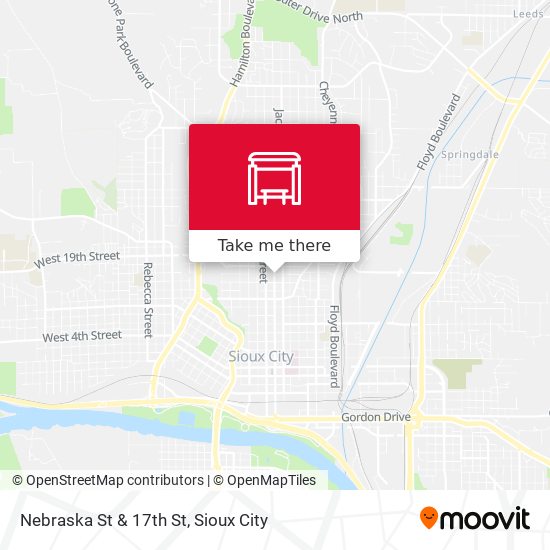 Nebraska St & 17th St map