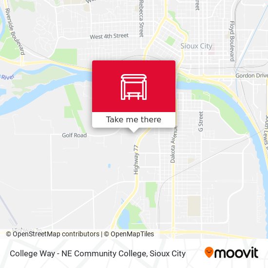 Mapa de College Way - NE Community College