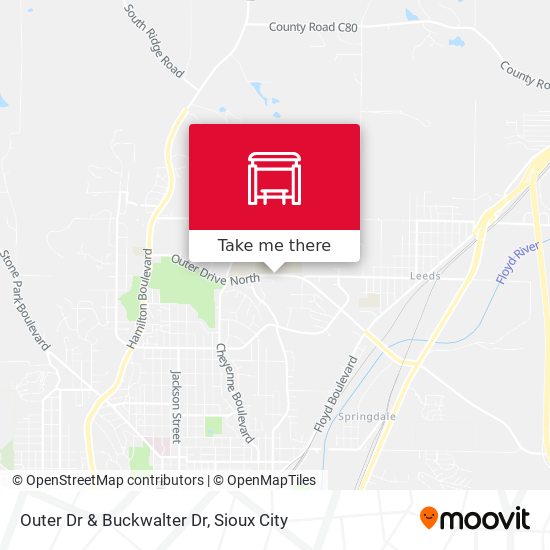 Outer Dr & Buckwalter Dr map