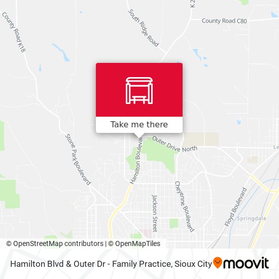 Hamilton Blvd & Outer Dr - Family Practice map