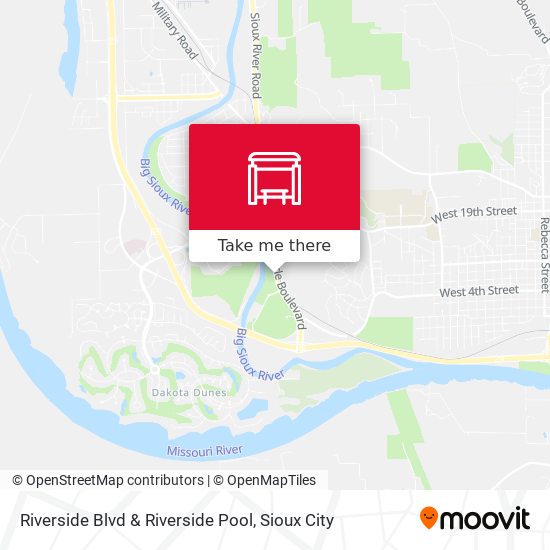 Riverside Blvd & Riverside Pool map