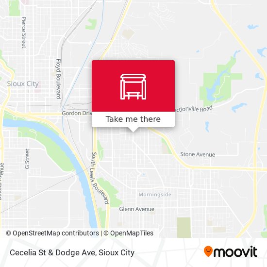 Cecelia St & Dodge Ave map