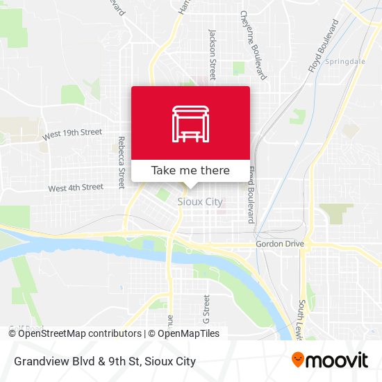 Grandview Blvd & 9th St map