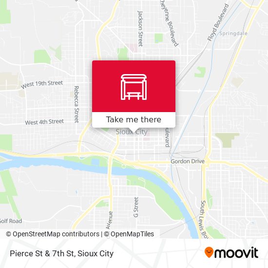 Pierce St & 7th St map