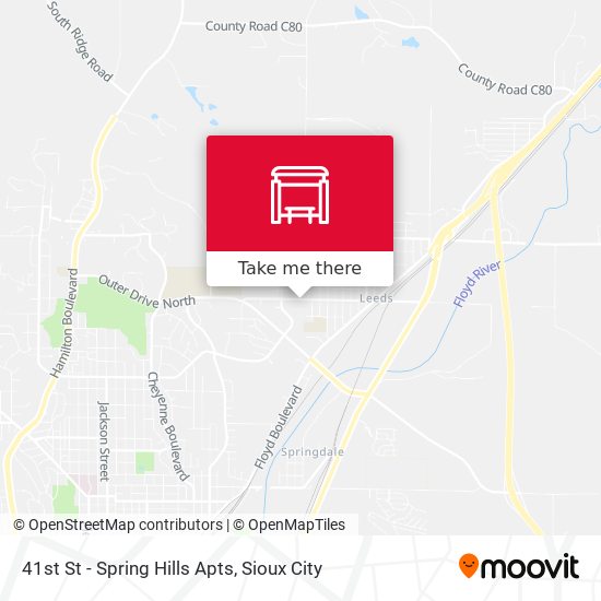 41st St - Spring Hills Apts map