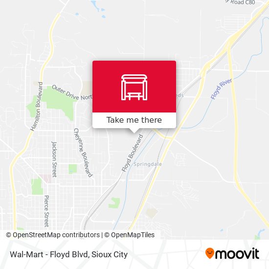 Wal-Mart - Floyd Blvd map