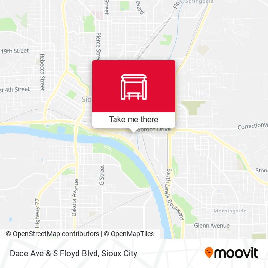 Mapa de Dace Ave & S Floyd Blvd