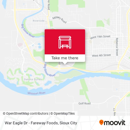 War Eagle Dr - Fareway Foods map