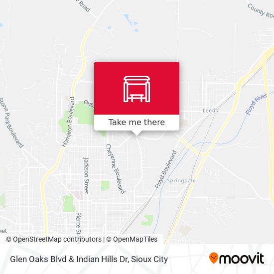 Glen Oaks Blvd & Indian Hills Dr map