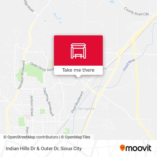 Mapa de Indian Hills Dr & Outer Dr