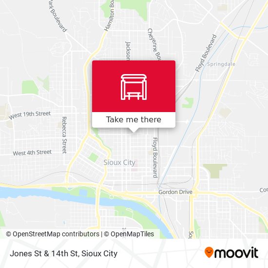 Jones St & 14th St map