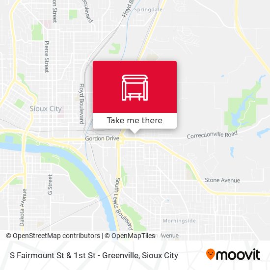 Mapa de S Fairmount St & 1st St - Greenville