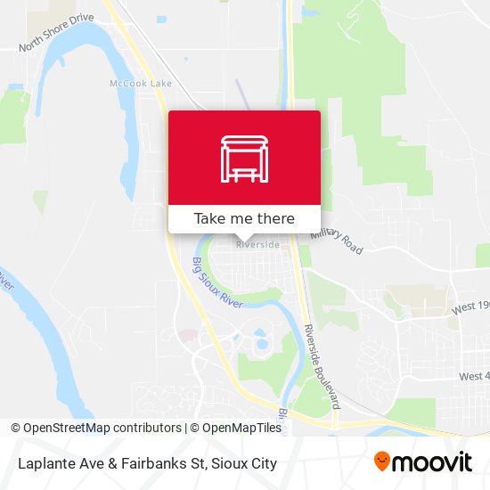 Laplante Ave & Fairbanks St map