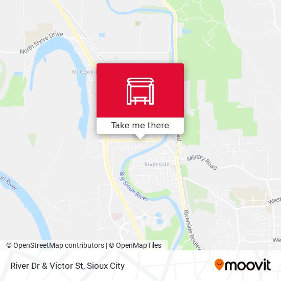 River Dr & Victor St map