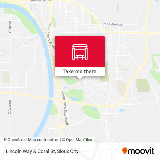 Lincoln Way & Coral St map