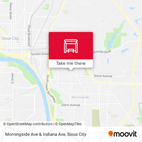 Morningside Ave & Indiana Ave map