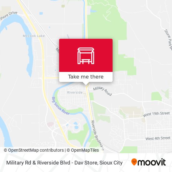 Mapa de Military Rd & Riverside Blvd - Dav Store