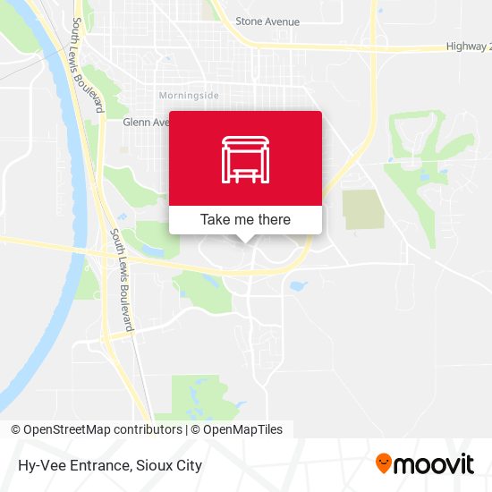 Hy-Vee Entrance map
