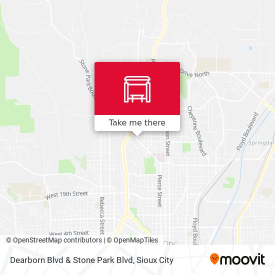 Dearborn Blvd & Stone Park Blvd map