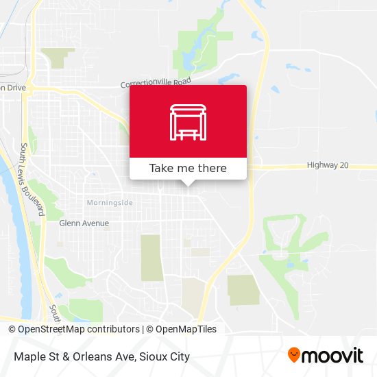 Maple St & Orleans Ave map