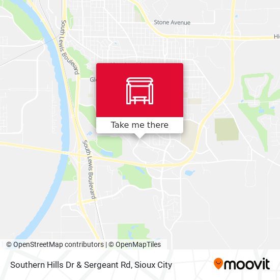 Southern Hills Dr & Sergeant Rd map