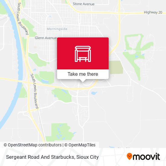 Sergeant Road And Starbucks map