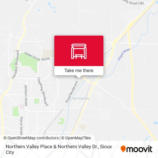 Northern Valley Place & Northern Valley Dr. map
