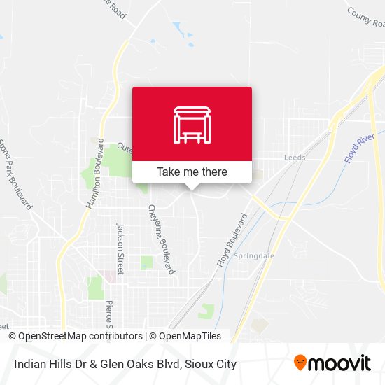 Indian Hills Dr & Glen Oaks Blvd map