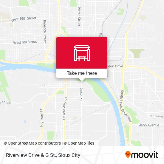 Riverview Drive & G St. map