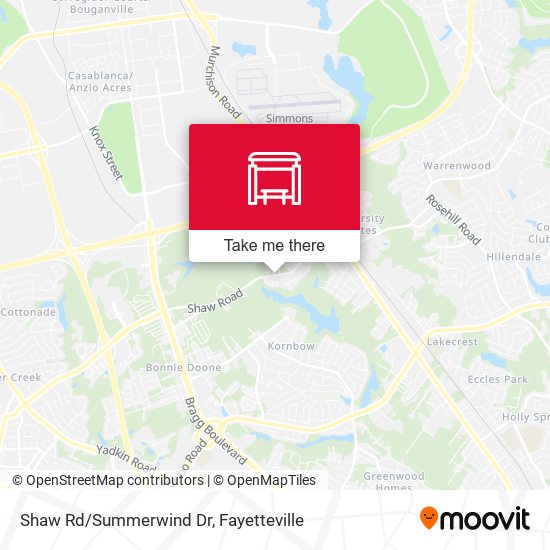 Shaw Rd/Summerwind Dr map