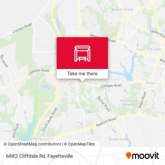 Mapa de 6882 Cliffdale Rd